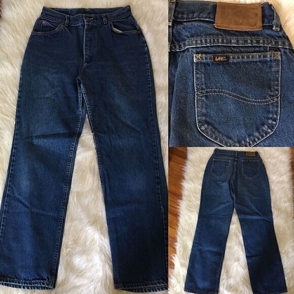 Vintage High Waist Straight Leg LEE Jeans - Picture 1 of 5